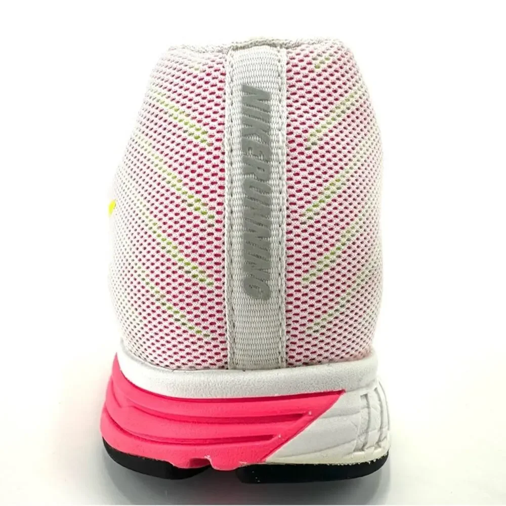 Nike Zoom Fly Dynamic Support Women Running Sneakers Size 10 White Pink Yellow